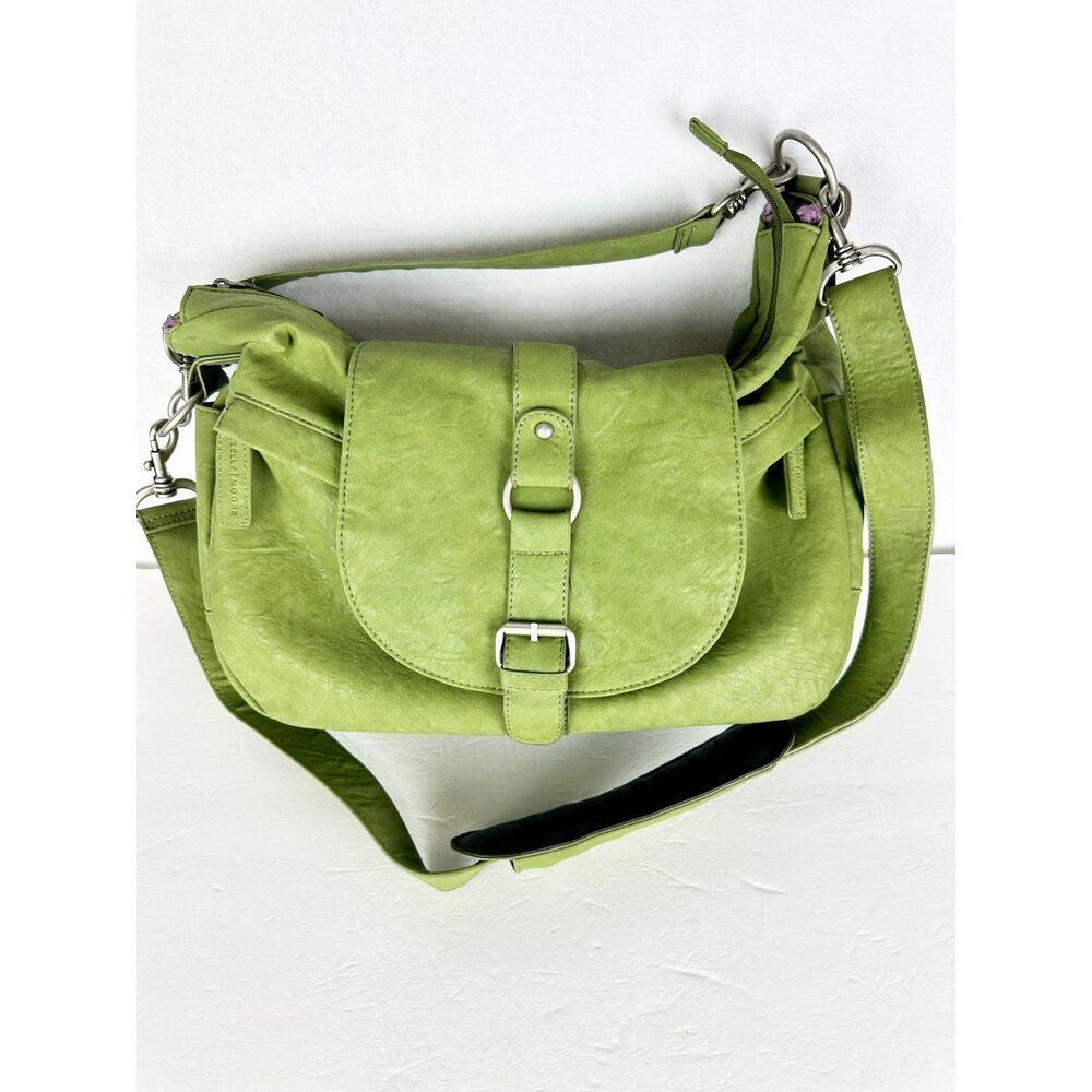 Kelly Moore B-Hobo Camera Bag Purse Green Photographer Crossbody Convertible
